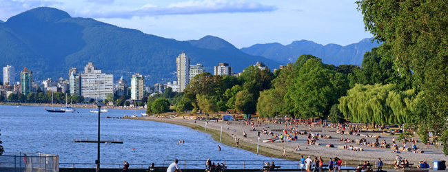 LISA-Sprachreisen-Erwachsene-Englisch-Kanada-Vancouver-Waterfront-Beach-Meer-Rad-Fahren LISA-Sprachreisen-Erwachsene-Englisch-Kanada-Vancouver-Waterfront-Beach-Meer-Rad-Fahren