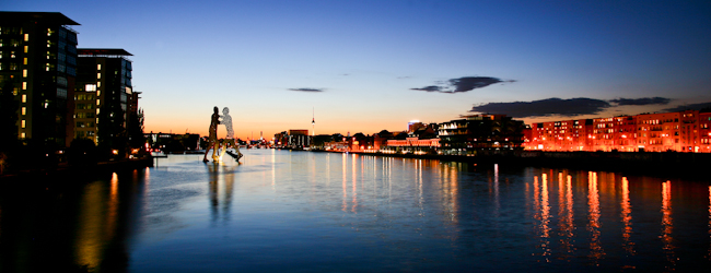 LISA-sprachreisen-deutsch-Berlin-Prenzlauer-Berg-fluss-sonnenuntergang-stadt-spaziergang-sightseeing